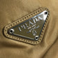 PRADA B9223 Triangle Logo Plaque Tote Bag, Vertical Tote Bag, Shoulder Bag, Nylon, Unisex, Beige
