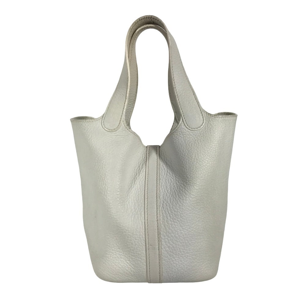 HERMES ピコタンロック PM ピコタンロックPM カバン トートバッグ ハンドバッグ トリヨンクレマンス ユニセックス ホワイト