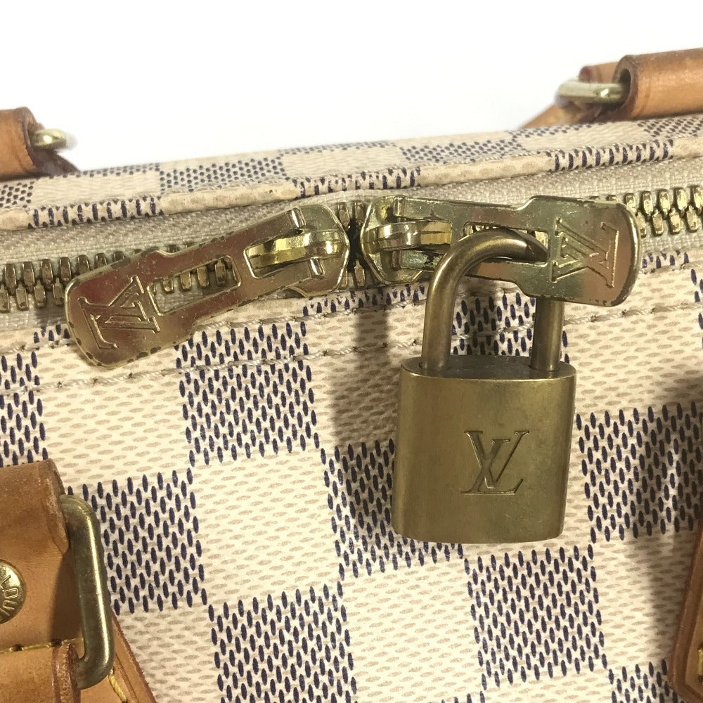 LOUIS VUITTON N40608 Damier Azur Speedy Bandouliere 25 Bag, Mini Boston Bag, Shoulder Bag, Crossbody Bag, Handbag, Damier Azur Canvas, Unisex, White