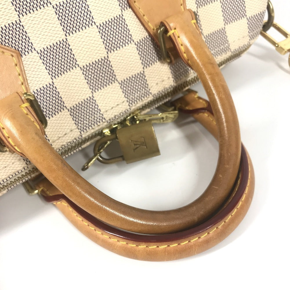 LOUIS VUITTON N40608 Damier Azur Speedy Bandouliere 25 Bag, Mini Boston Bag, Shoulder Bag, Crossbody Bag, Handbag, Damier Azur Canvas, Unisex, White