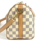 LOUIS VUITTON N40608 Damier Azur Speedy Bandouliere 25 Bag, Mini Boston Bag, Shoulder Bag, Crossbody Bag, Handbag, Damier Azur Canvas, Unisex, White