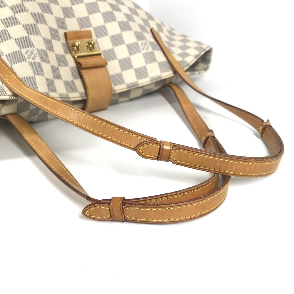 LOUIS VUITTON N41208 ダミエアズール サリナPM 肩掛け トートバッグ カバン ショルダーバッグ ダミエアズールキャンバス レディース ホワイト