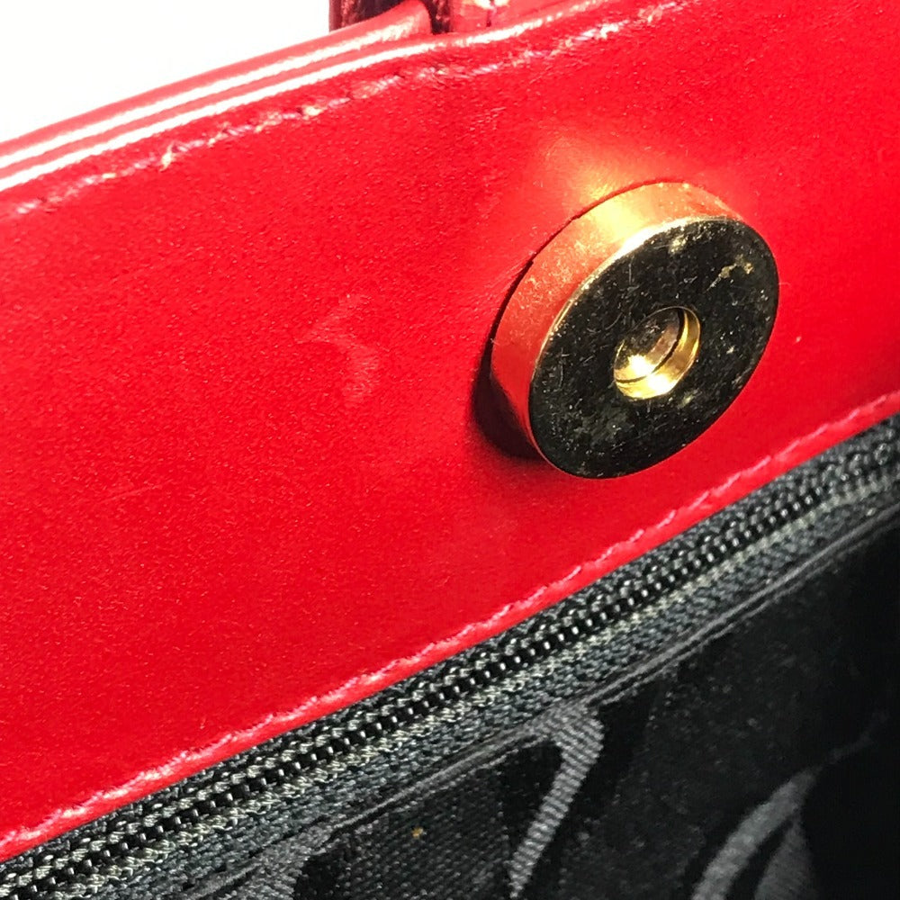 Salvatore Ferragamo ヴァラ ロゴ リボン りぼん トートバッグ 肩掛 カバン ショルダーバッグ レザー ユニセックス レッド