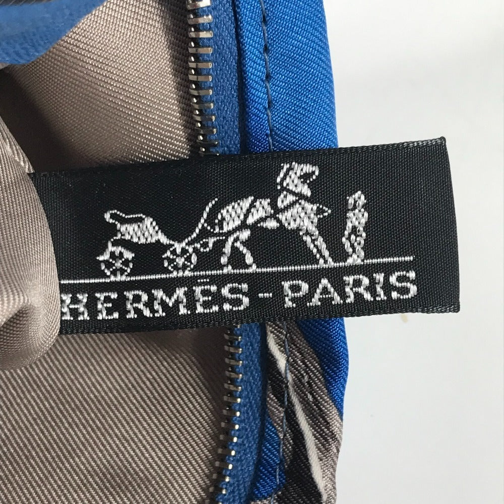 HERMES ポーチ付き シルキーシティGM シルキーシティ GM 斜め掛け カバン ショルダーバッグ シルク レディース ホワイト
