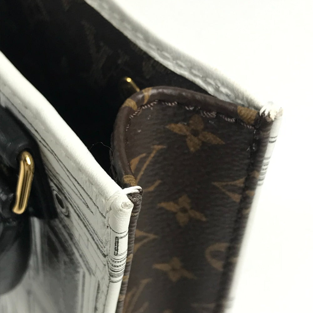 LOUIS VUITTON M80991 フォルナセッティコラボ プティット サックプラ カバン 斜め掛け ハンドバッグ ポシェット 2WAYバッグ ショルダーバッグ レザー レディース ホワイト