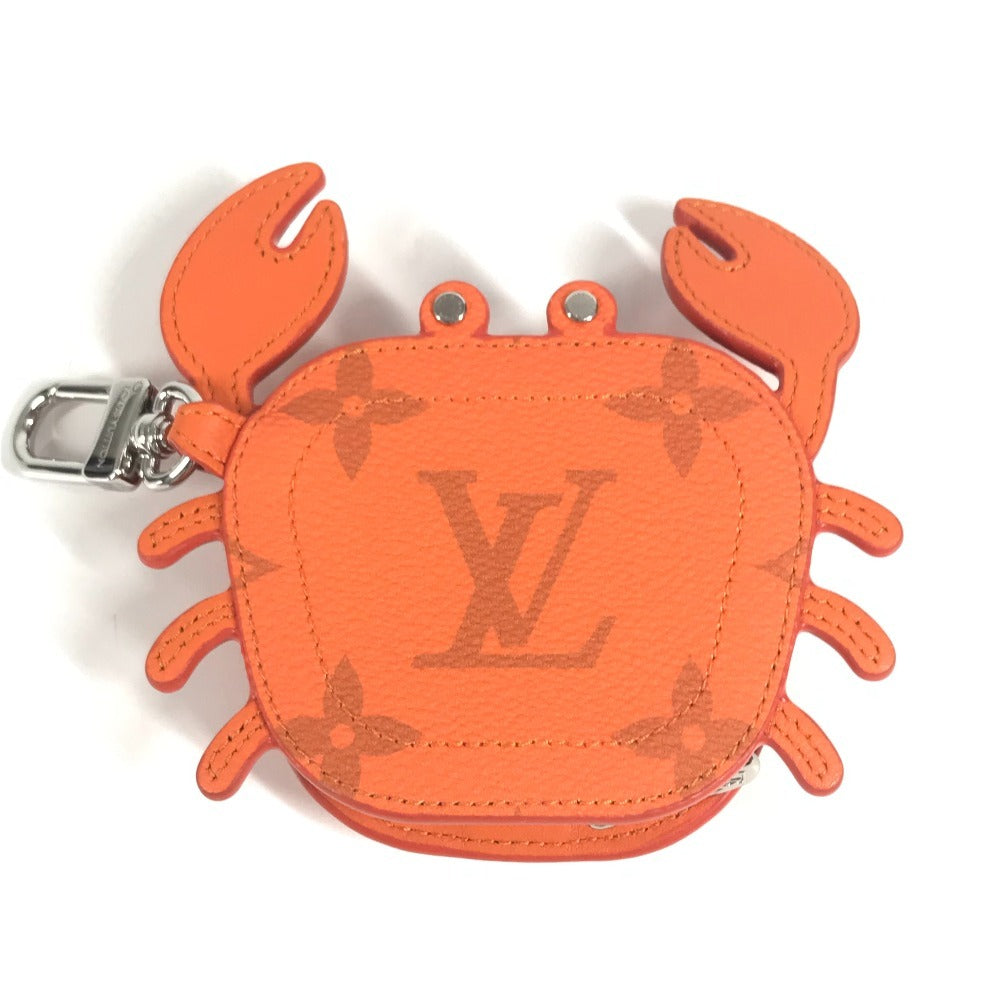 LOUIS VUITTON M01929 モノグラム バッグチャーム LVクラブ バッグチャーム 蟹 カニ コインケース イヤフォンケース キーホルダー モノグラムキャンバス ユニセックス オレンジ