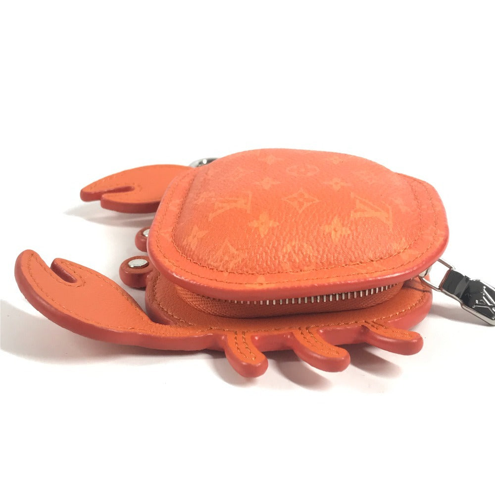 LOUIS VUITTON M01929 モノグラム バッグチャーム LVクラブ バッグチャーム 蟹 カニ コインケース イヤフォンケース キーホルダー モノグラムキャンバス ユニセックス オレンジ