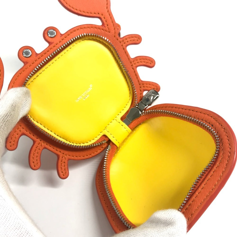 LOUIS VUITTON M01929 モノグラム バッグチャーム LVクラブ バッグチャーム 蟹 カニ コインケース イヤフォンケース キーホルダー モノグラムキャンバス ユニセックス オレンジ