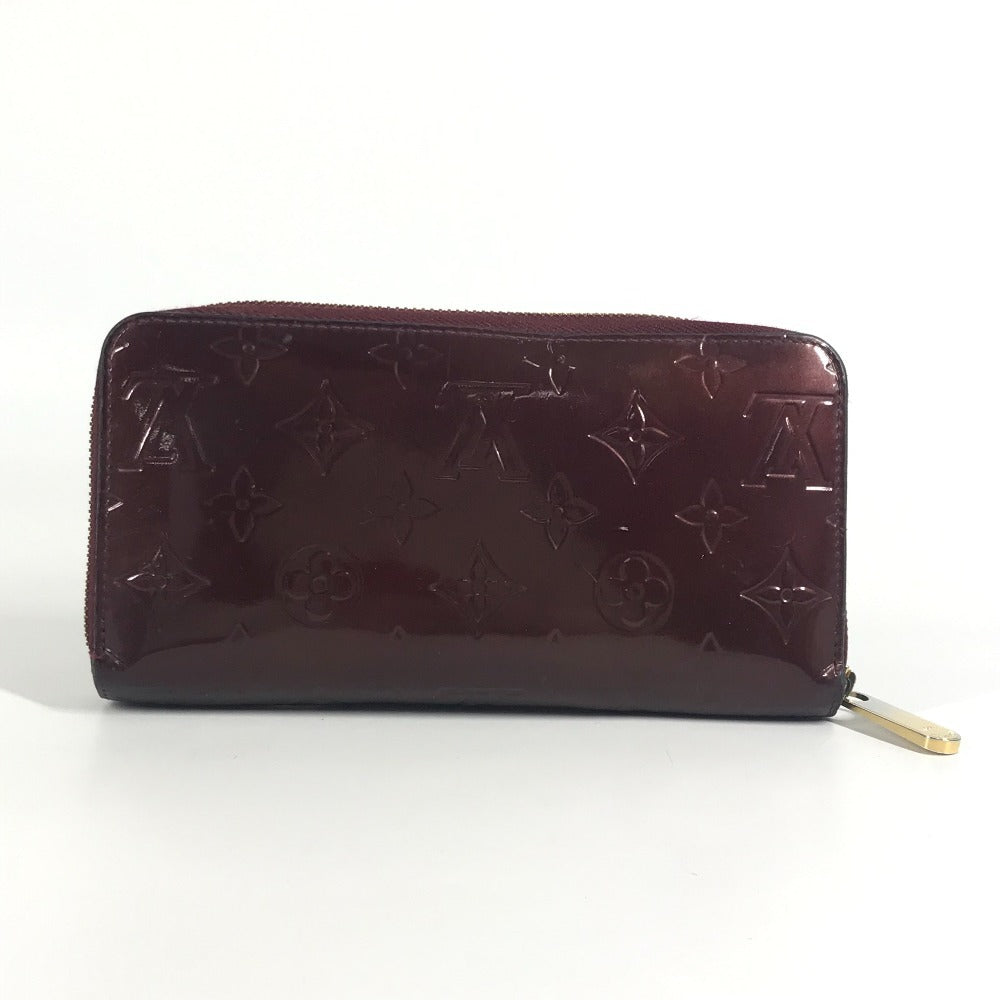 LOUIS VUITTON M93522 モノグラムヴェルニ ジッピーウォレット ラウンドファスナー ロングウォレット 長財布 モノグラムヴェルニキャンバス レディース アマラント パープル