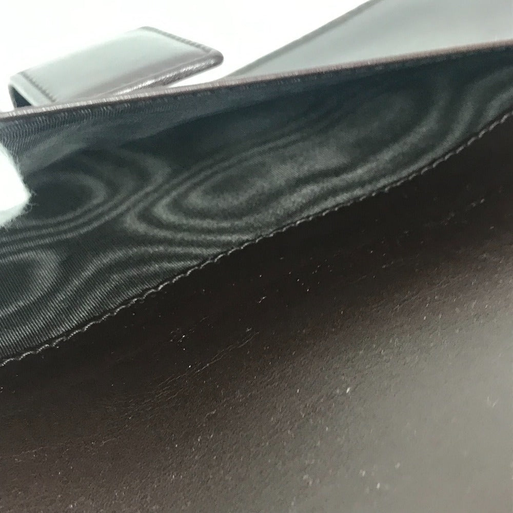 GUCCI 115239 グッチシマ ロゴ GG ステーショナリー 2つ折り ケース ノートカバー シマレザー ユニセックス ブラウン