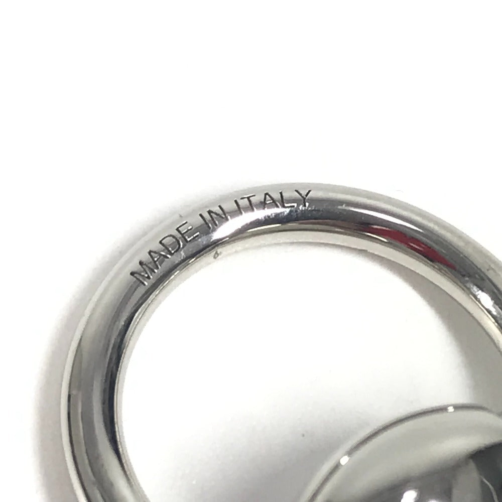 HERMES モール ロゴ アクセサリー スカーフリング メタル ユニセックス シルバー