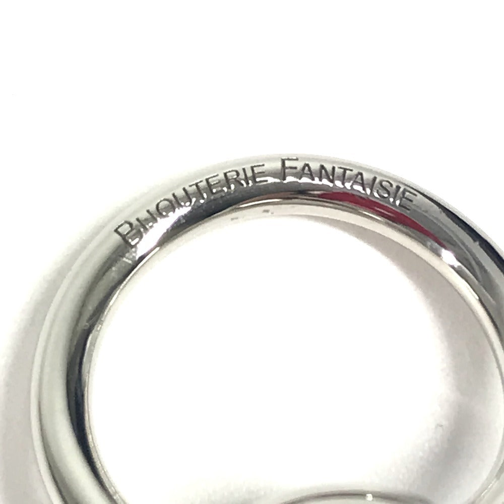 HERMES モール ロゴ アクセサリー スカーフリング メタル ユニセックス シルバー