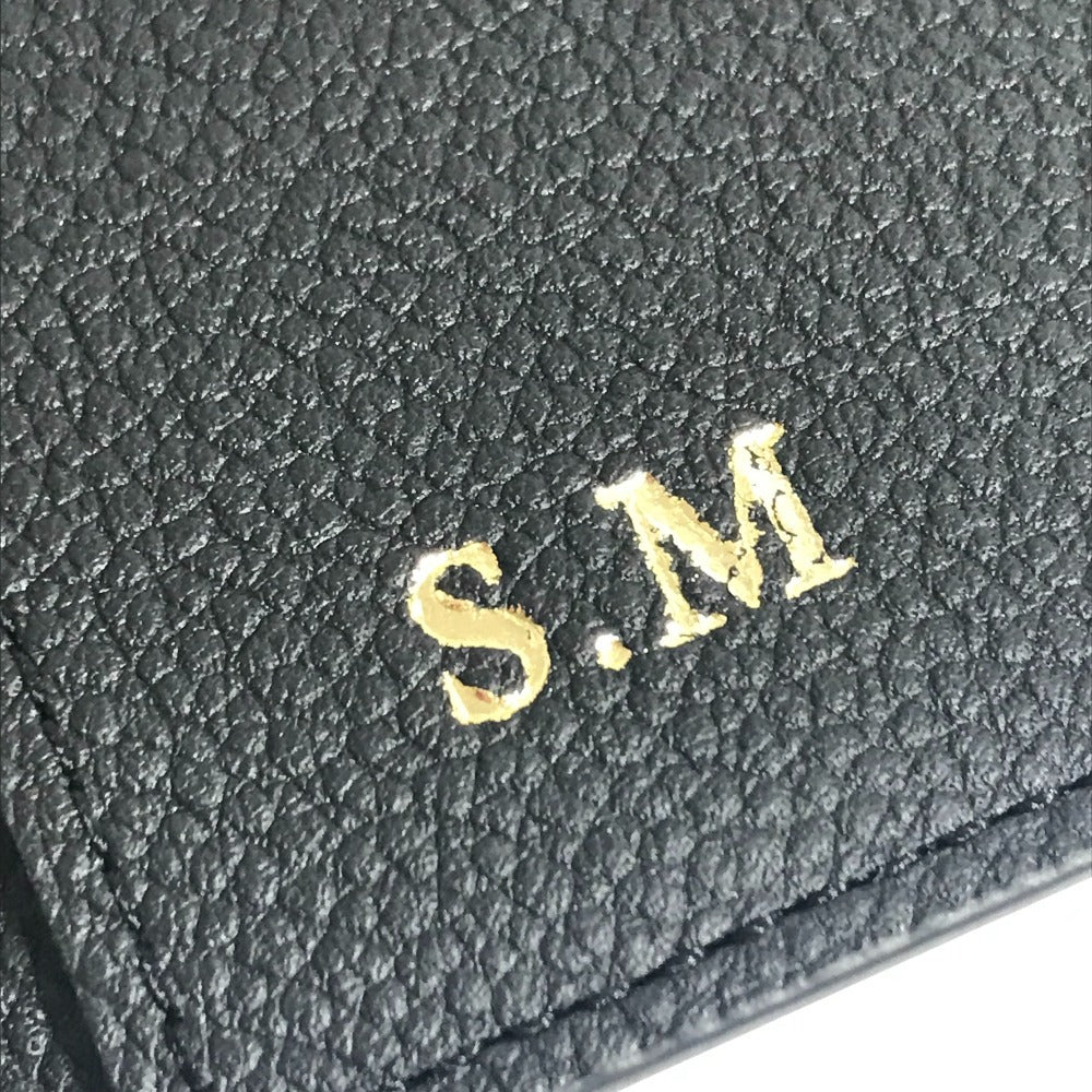 LOUIS VUITTON M63914 モノグラムアンプラント クーヴェルテュール パスポール NM パスポートカバー ステーショナリー 2つ折り パスポートケース モノグラムアンプラントレザー ユニセックス ノワール ブラック