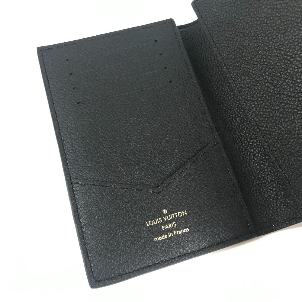 LOUIS VUITTON M63914 モノグラムアンプラント クーヴェルテュール パスポール NM パスポートカバー ステーショナリー 2つ折り パスポートケース モノグラムアンプラントレザー ユニセックス ノワール ブラック