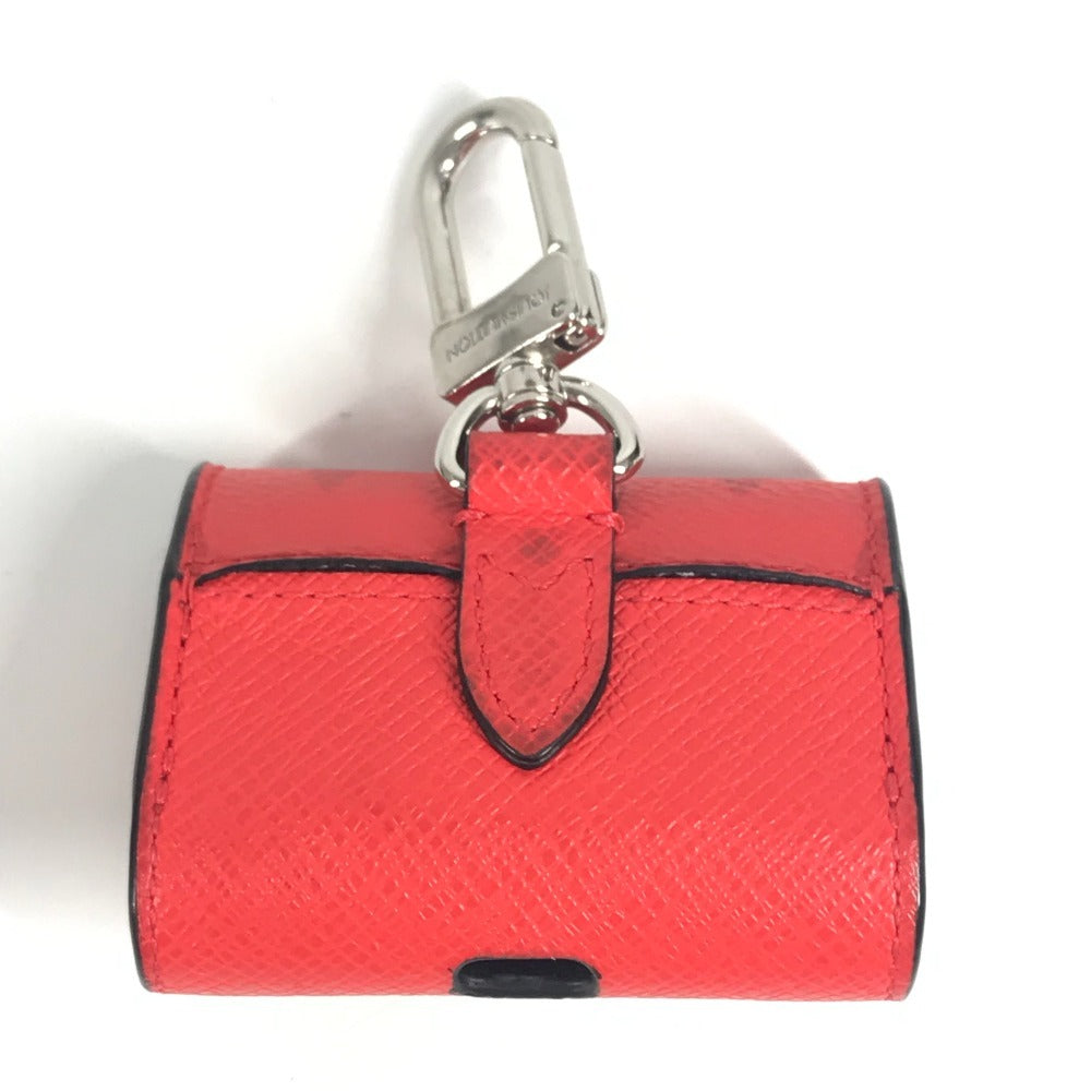 LOUIS VUITTON M77284 モノグラム タイガラマ イヤホン ポーチ airpods エアポッズ イヤフォンケース モノグラムキャンバス ユニセックス レッド