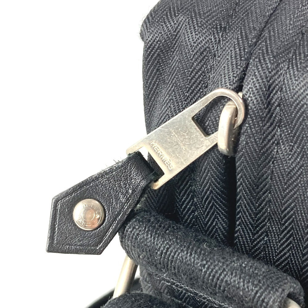 HERMES アカプルコ バサス MM アカプルコバサスMM カバン 斜め掛け メッセンジャーバッグ ショルダーバッグ トワルシェブロン レディース ブラック