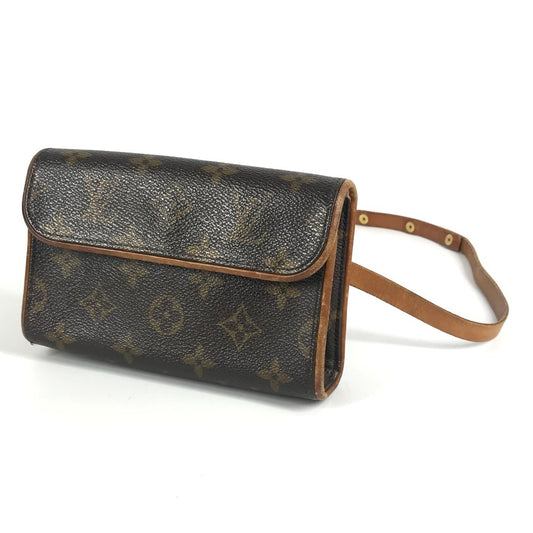 LOUIS VUITTON M51855 モノグラム ポシェット フロランティーヌ カバン ベルトバッグ ボディバッグ クロス ウエストバッグ モノグラムキャンバス レディース ブラウン