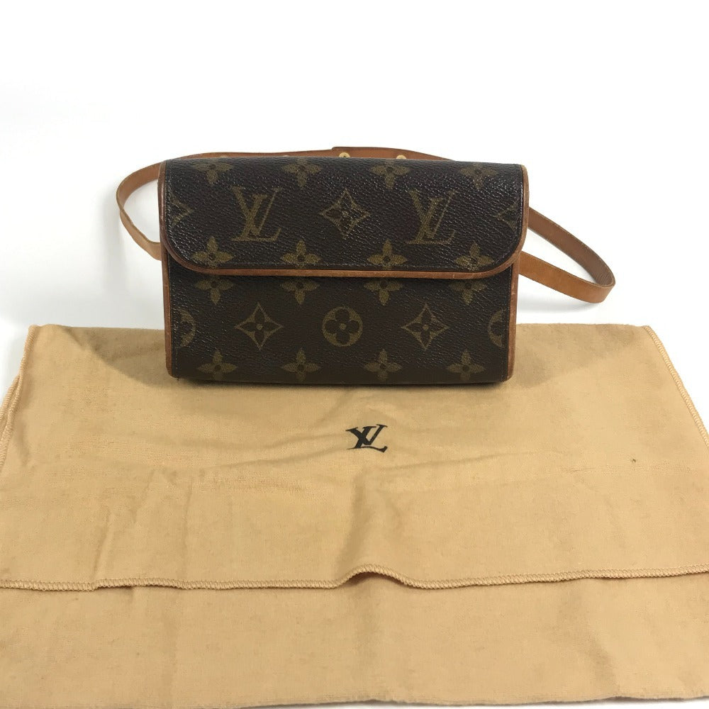 LOUIS VUITTON M51855 モノグラム ポシェット フロランティーヌ カバン ベルトバッグ ボディバッグ クロス ウエストバッグ モノグラムキャンバス レディース ブラウン