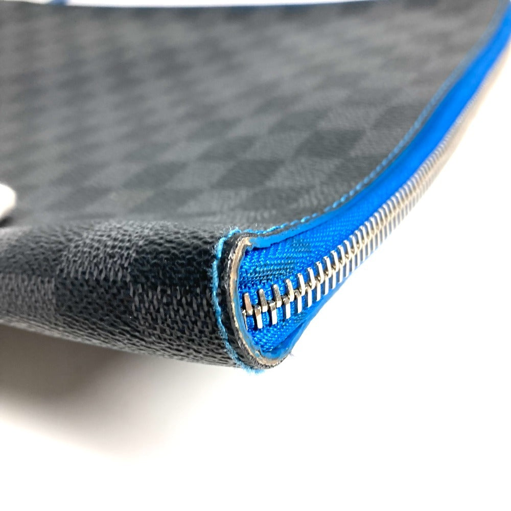 LOUIS VUITTON N64032 ダミエグラフィット ポシェット ジュール GM ポシェットジュール GM カバン ポーチ セカンドバッグ L字ファスナー クラッチバッグ ダミエグラフィットキャンバス ユニセックス ブラック