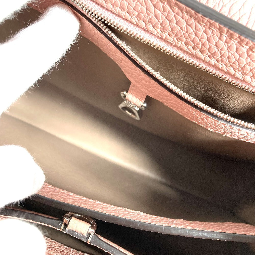 LOUIS VUITTON M42258 Capucines PM Tote Bag, Taurillon Leather Handbag, Magnolia Pink