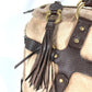 Salvatore Ferragamo フリンジ タッセル ファー トートバッグ カバン 肩掛け ハンドバッグ ショルダーバッグ ムートン レディース ベージュ