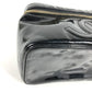CHANEL Vanity Bag with Mirror, CC Coco Mark Logo, Horizontal Pouch, Makeup Pouch, Cosmetic Pouch, Handbag, Patent Leather, Women's, Black