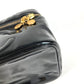 CHANEL Vanity Bag with Mirror, CC Coco Mark Logo, Horizontal Pouch, Makeup Pouch, Cosmetic Pouch, Handbag, Patent Leather, Women's, Black