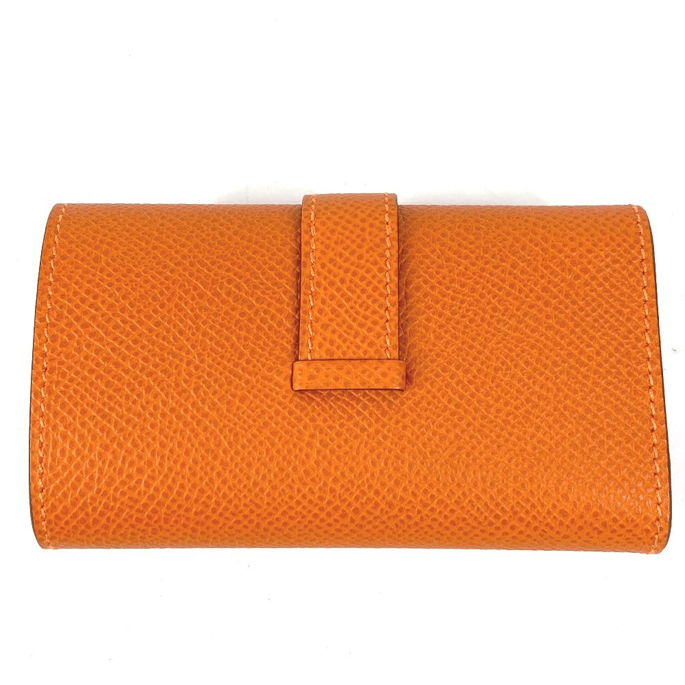 HERMES Ｈロゴ ベアン 4連 4P 鍵 キーケース エプソン ユニセックス オレンジ