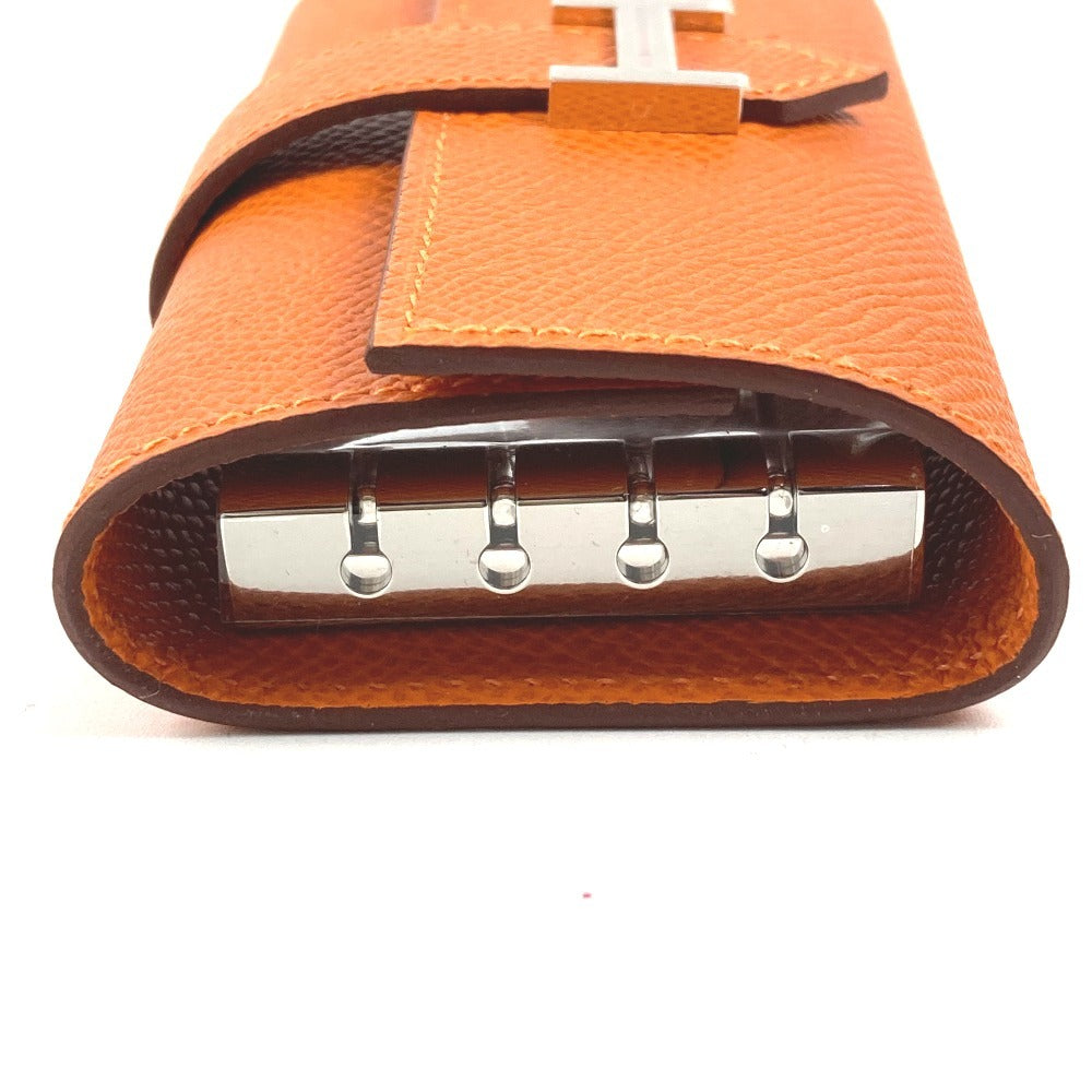 HERMES Ｈロゴ ベアン 4連 4P 鍵 キーケース エプソン ユニセックス オレンジ