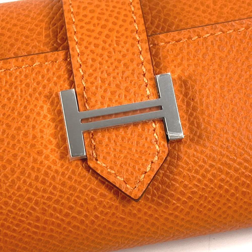 HERMES Ｈロゴ ベアン 4連 4P 鍵 キーケース エプソン ユニセックス オレンジ