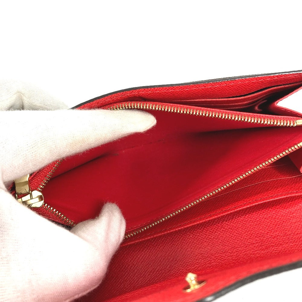LOUIS VUITTON M62236 モノグラム ポルトフォイユ サラ 2つ折り長財布 フラップ ロングウォレット 長財布 モノグラムキャンバス ユニセックス コクリコ ブラウン
