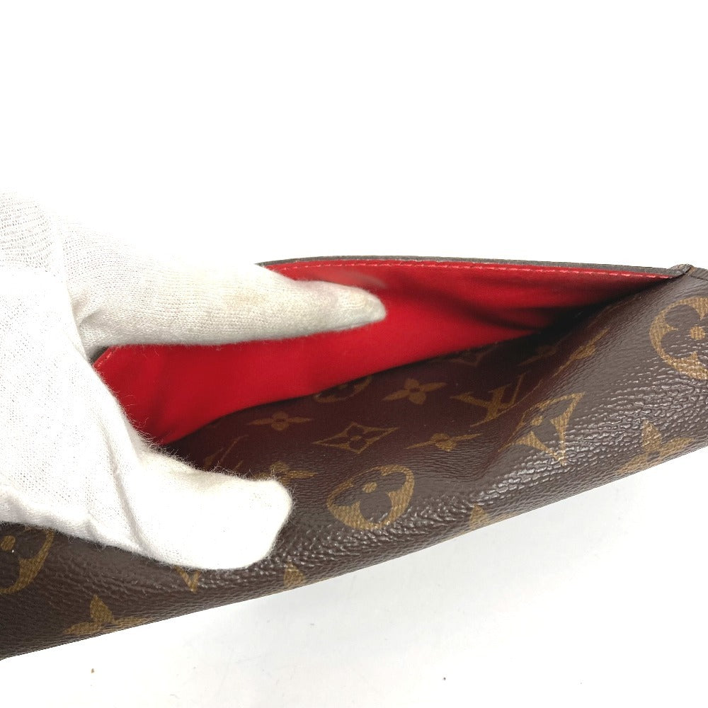 LOUIS VUITTON M62236 モノグラム ポルトフォイユ サラ 2つ折り長財布 フラップ ロングウォレット 長財布 モノグラムキャンバス ユニセックス コクリコ ブラウン