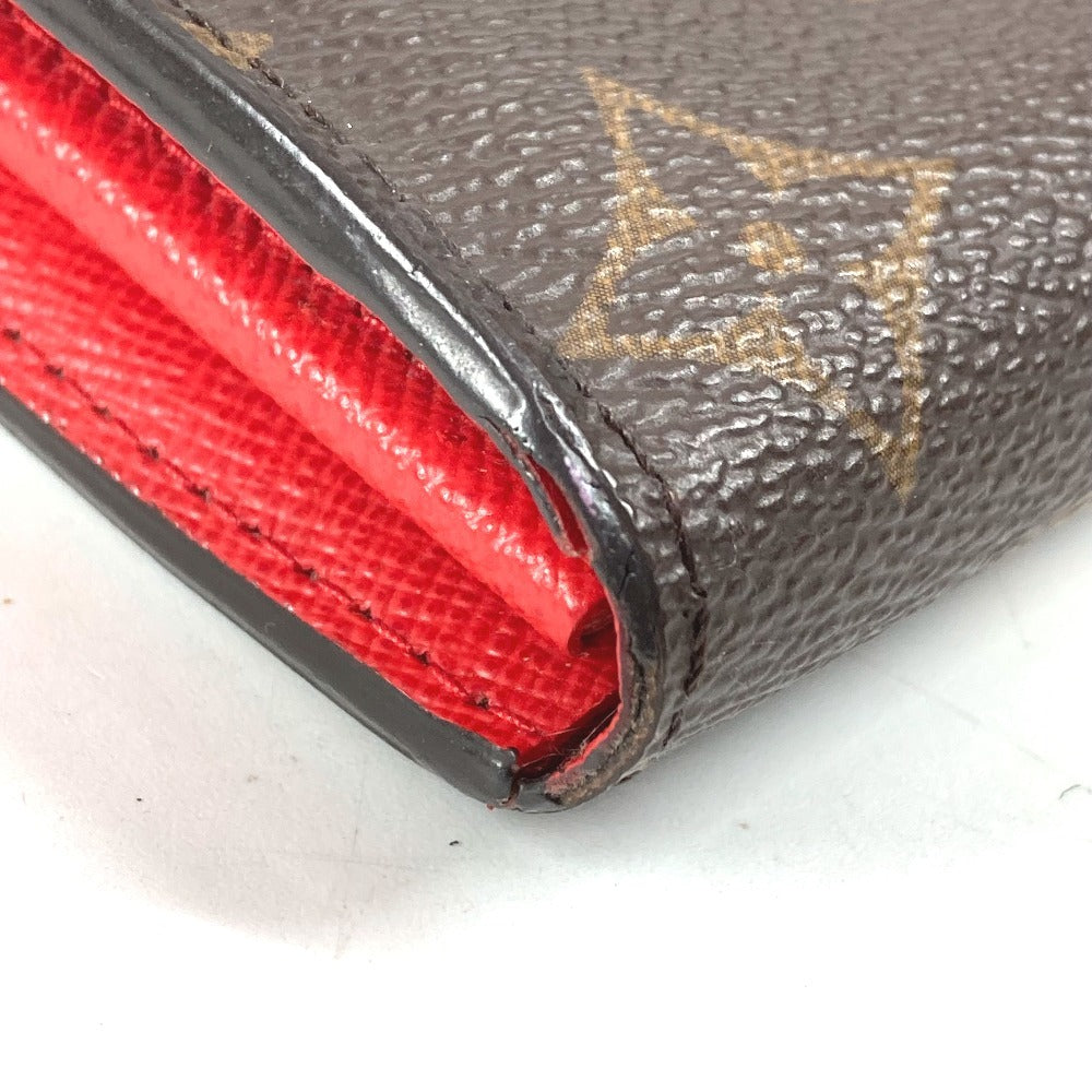 LOUIS VUITTON M62236 モノグラム ポルトフォイユ サラ 2つ折り長財布 フラップ ロングウォレット 長財布 モノグラムキャンバス ユニセックス コクリコ ブラウン