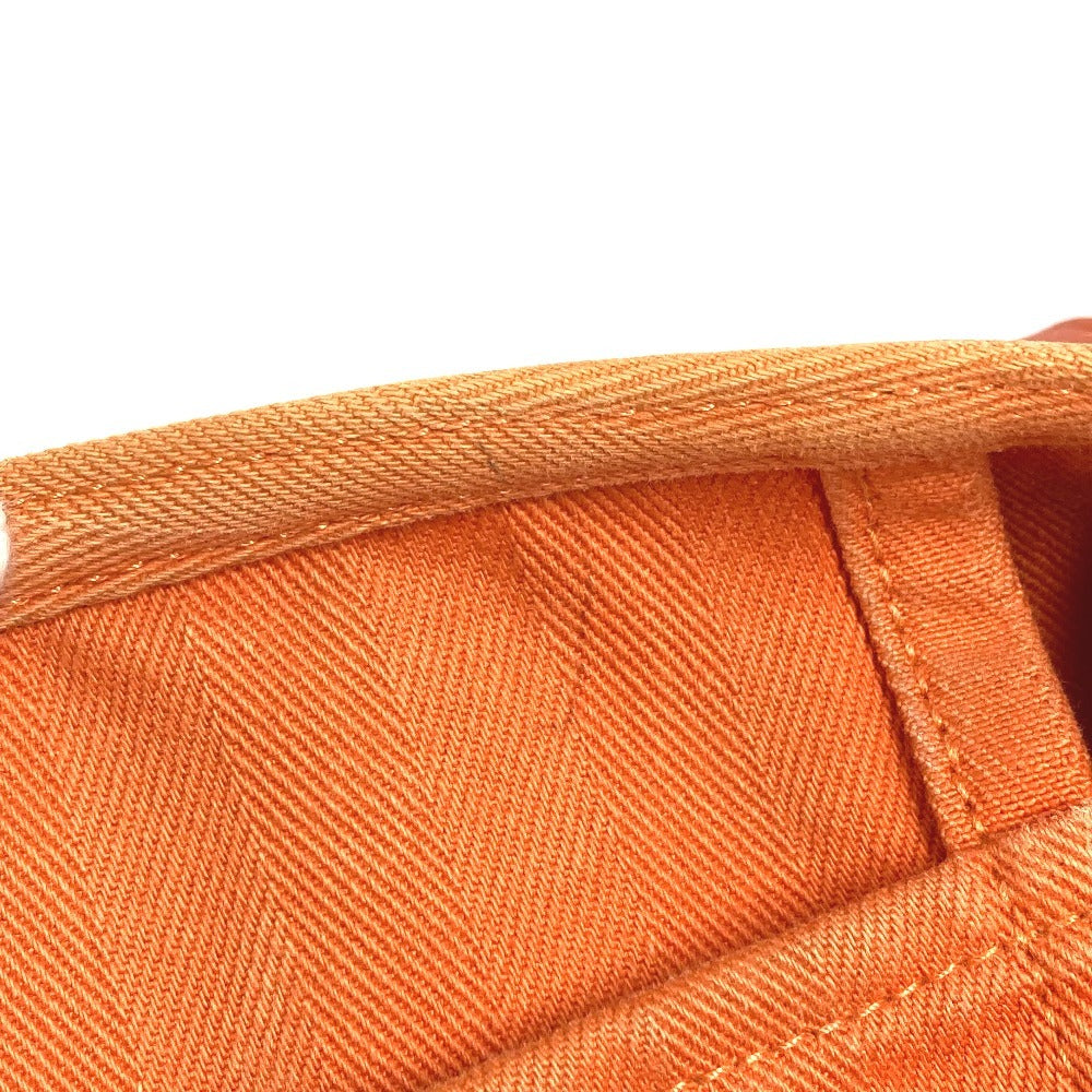 HERMES ヴァルパライソ MM ヴァルパライソMM カバン フラップ トートバッグ ハンドバッグ トワルシェブロン ユニセックス オレンジ