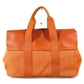 HERMES ヴァルパライソ MM ヴァルパライソMM カバン フラップ トートバッグ ハンドバッグ トワルシェブロン ユニセックス オレンジ