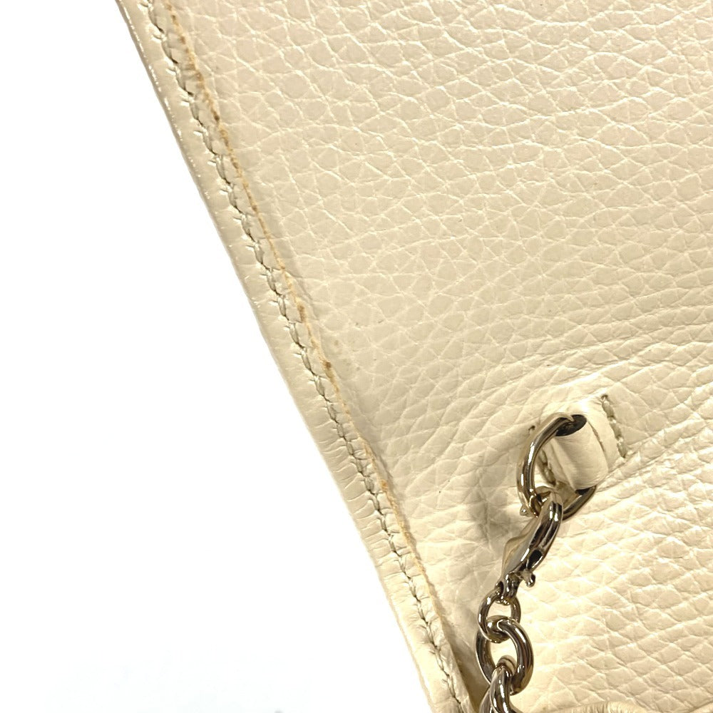 GUCCI 598211 GG ロゴ インターロッキングG ソーホー ロングウォレット チェーンウォレット 長財布 レザー ユニセックス アイボリー系