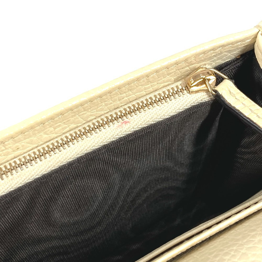 GUCCI 598211 GG ロゴ インターロッキングG ソーホー ロングウォレット チェーンウォレット 長財布 レザー ユニセックス アイボリー系