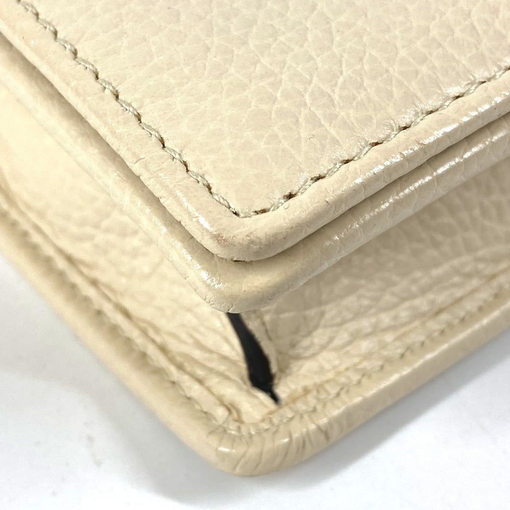 GUCCI 598211 GG ロゴ インターロッキングG ソーホー ロングウォレット チェーンウォレット 長財布 レザー ユニセックス アイボリー系