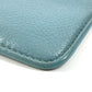 BALENCIAGA 637130 Fragment Case Wallet Coin Purse Square Coin Case Leather Unisex Blue