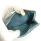 BALENCIAGA 637130 Fragment Case Wallet Coin Purse Square Coin Case Leather Unisex Blue