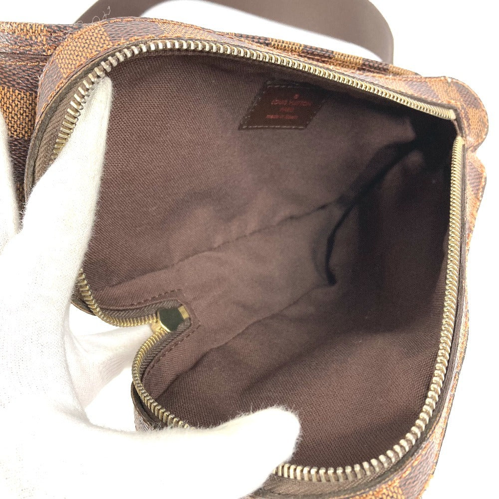 LOUIS VUITTON N51994 ダミエ ジェロニモス 旧 カバン ショルダーバッグ ウエストバッグ ボディバッグ ダミエキャンバス ユニセックス エベヌ ブラウン