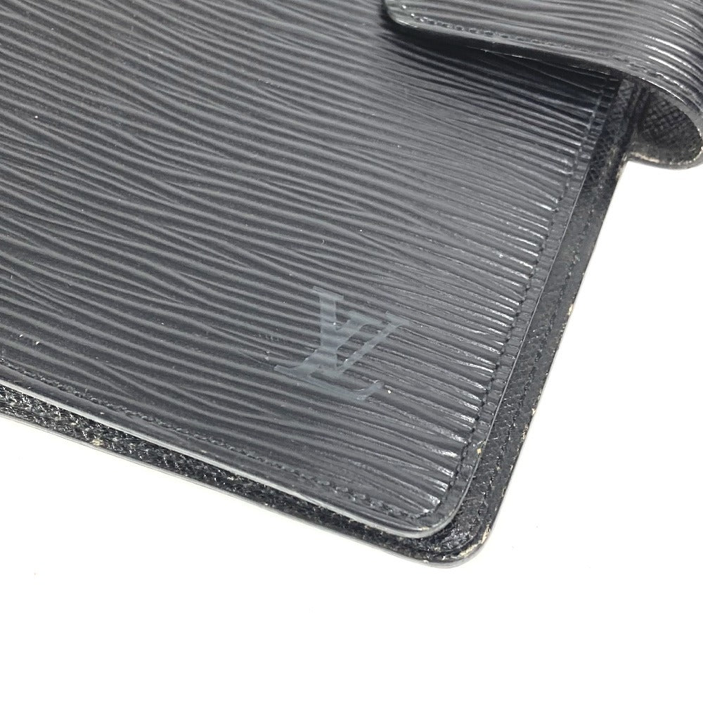 LOUIS VUITTON R20202 エピ アジェンダMM アジェンダ MM システム手帳 ケース ステーショナリー 手帳カバー エピレザー ユニセックス ブラック