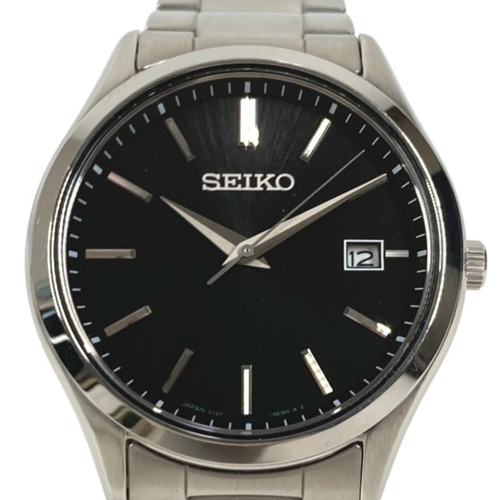SEIKO V157-0DR0 ロゴ Sシリーズ SBPX147 ウォッチ メンズウォッチ 時計 腕時計 SS メンズ シルバー