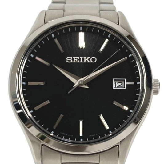 SEIKO V157-0DR0 ロゴ Sシリーズ SBPX147 ウォッチ メンズウォッチ 時計 腕時計 SS メンズ シルバー