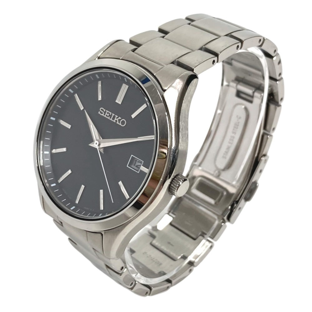SEIKO V157-0DR0 ロゴ Sシリーズ SBPX147 ウォッチ メンズウォッチ 時計 腕時計 SS メンズ シルバー