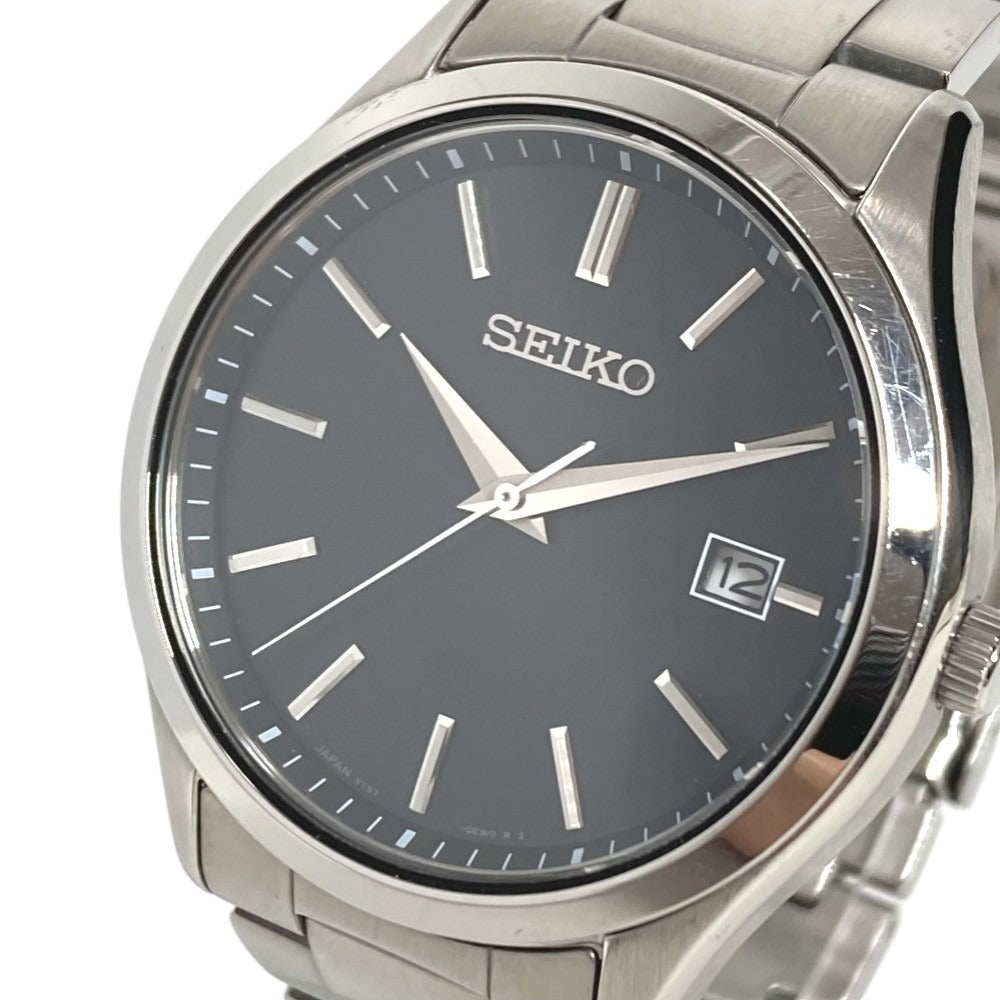 SEIKO V157-0DR0 ロゴ Sシリーズ SBPX147 ウォッチ メンズウォッチ 時計 腕時計 SS メンズ シルバー