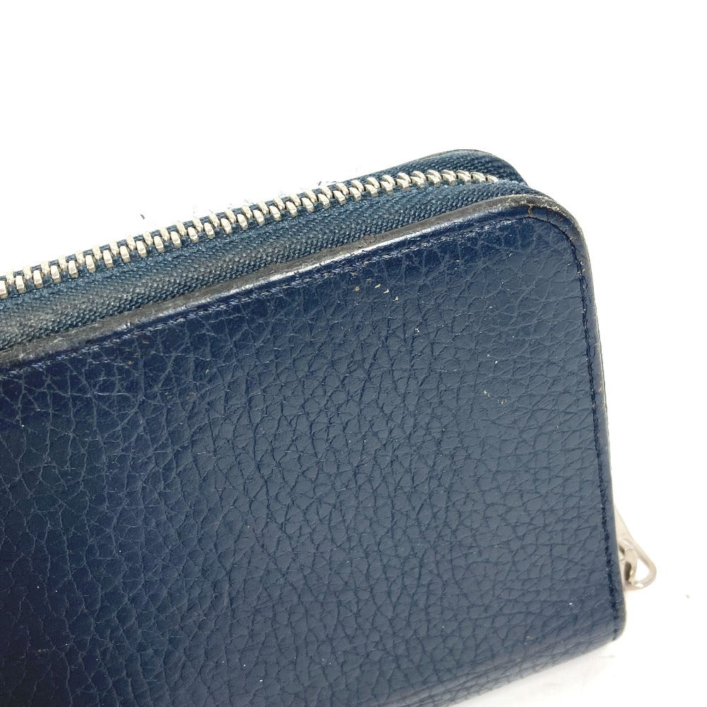 LOUIS VUITTON M58823 ジッピーウォレット ヴェルティカル ラウンドファスナー ロングウォレット 長財布 トリヨンレザー ユニセックス ネイビー