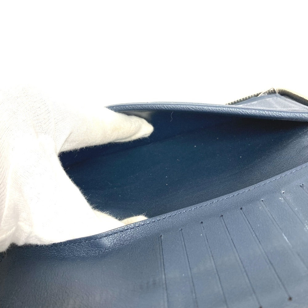 LOUIS VUITTON M58823 ジッピーウォレット ヴェルティカル ラウンドファスナー ロングウォレット 長財布 トリヨンレザー ユニセックス ネイビー