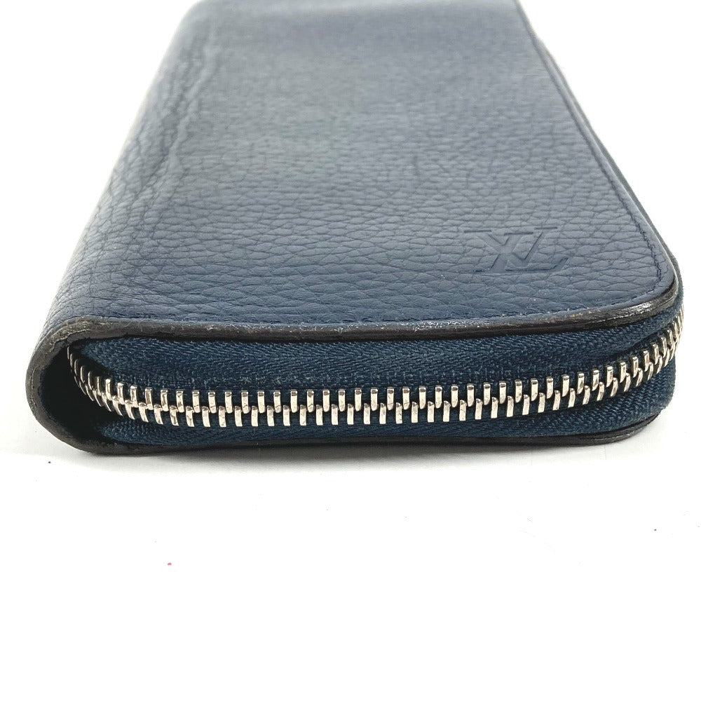 LOUIS VUITTON M58823 ジッピーウォレット ヴェルティカル ラウンドファスナー ロングウォレット 長財布 トリヨンレザー ユニセックス ネイビー