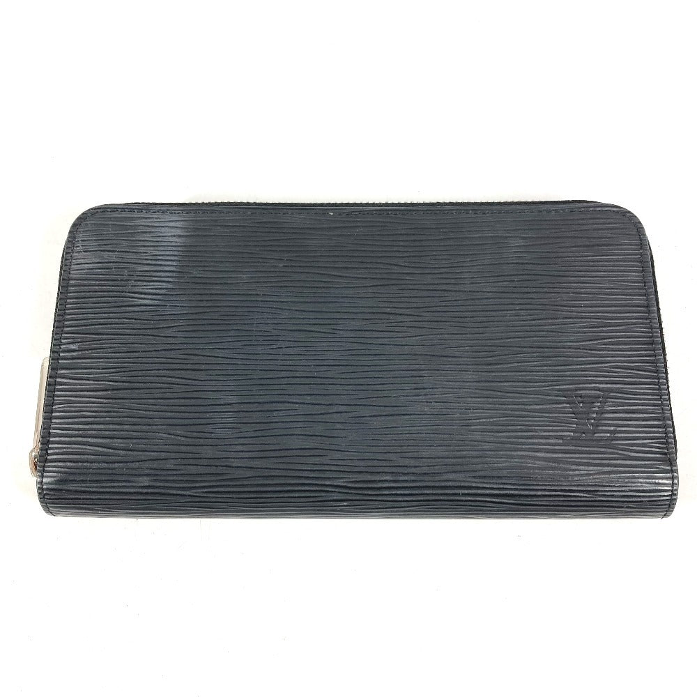 LOUIS VUITTON M61857 Epi Zippy Wallet Long Wallet Round Fastener Epi Leather Unisex Noir Black
